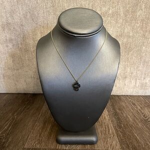 Elegant Black Cross Pendant Necklace